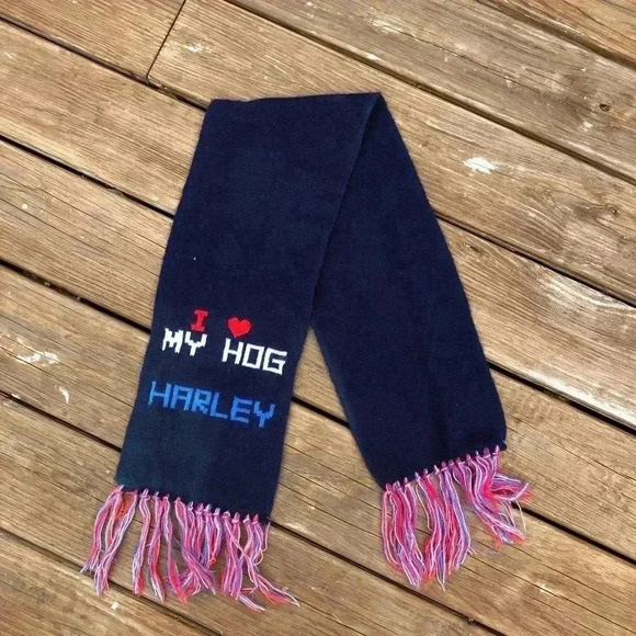 Harley-Davidson Other - Vintage Harley Davidson I love my Hog winter scarf